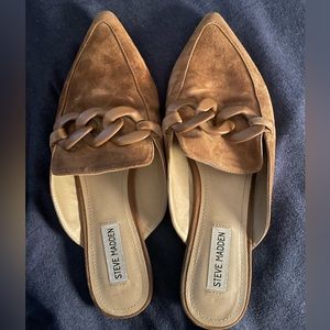 Steve Madden brown mules